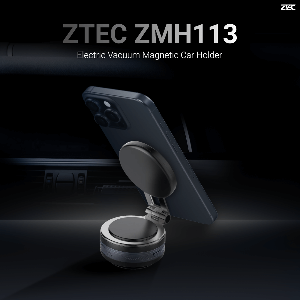 แท่นชาร์จแม่เหล็กติดมือถือ ZTEC ZMH113 รองรับ USB-C รับน้ำหนัก 1 กก